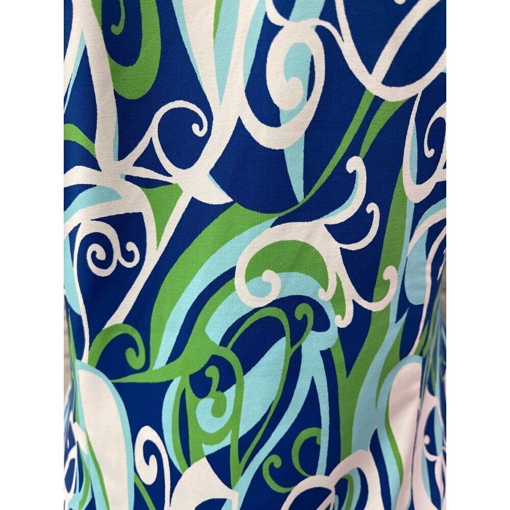 Melly M Women Multicolored Swirl Print Sleeveless Shift Dress Size S - Picture 5 of 8
